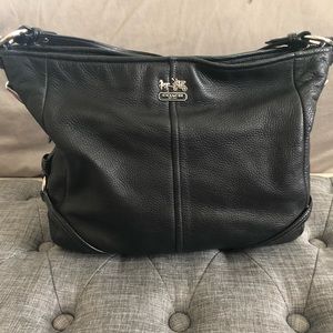 Coach Pebbled Leather Shoulder Bag